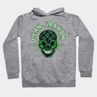 Scottish Clan Graham Tartan Celtic Skull Hoodie